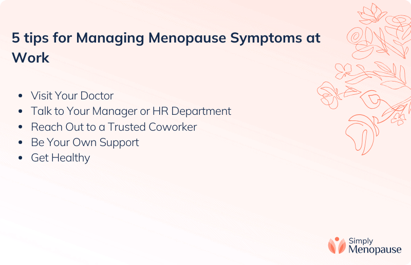 5 tips for Managing Menopause Symptoms at Work